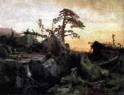 Hermann August Cappelen Sterbender Urwald, Nationalgalerie Oslo oil on canvas